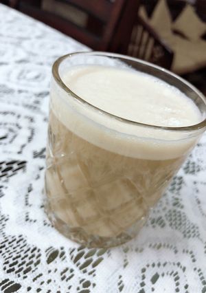 A picture of Protein shake made at home.