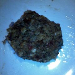 A picture of beef fritters cubed.