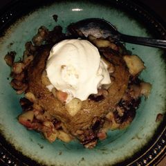 A picture of Caramel Apple Pecan Pumpkin Protein Pie Individual, Clean.