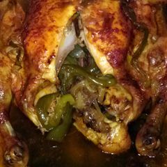 A picture of Jaz's roasted oven stuffer.