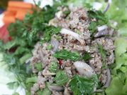 A picture of salads with fish sauce