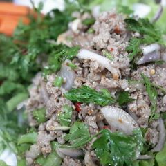 A picture of Larb Moo / Thai Spicy Minced Pork Salad.