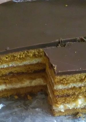 Mézes krémes recept fotója