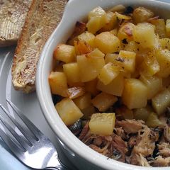 A picture of Vickys Sardine Breakfast Bake, GF DF EF SF NF.