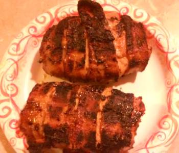 Latest Recipe Bacon wrapped stuffed Pork chops Most Delicious
