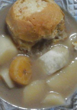 Foto resep Kolak pisang beradu keladi dan roti