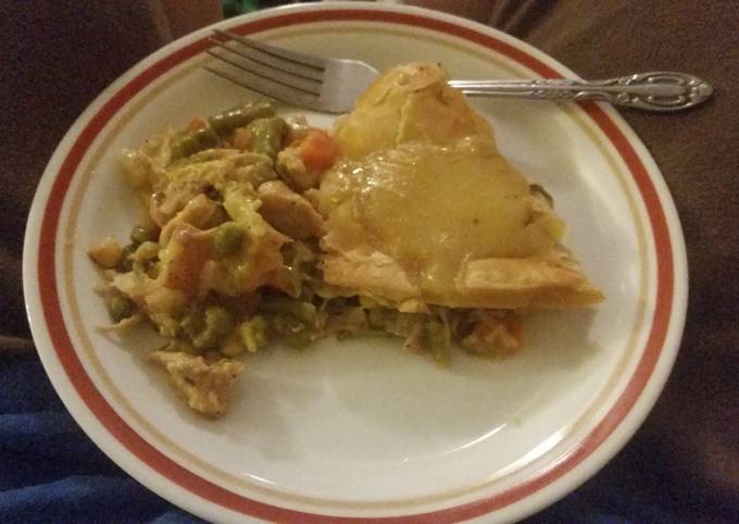 Leftover turkey Pot Pie