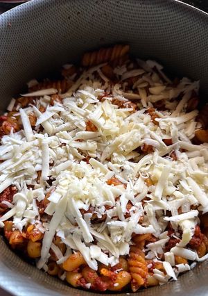 Una foto de Sopa de coditos con chorizo