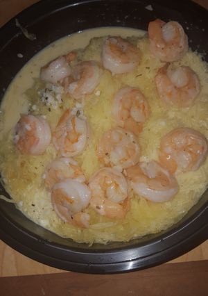 A picture of Not your ordinary shrimp scampi.