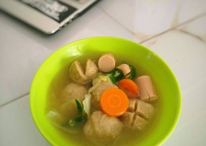 Resep Sayur Sup Bakso Oleh Corina Masruroh Cookpad