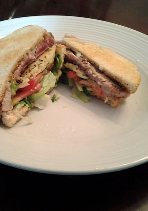 A picture of Fresh Tuna Melt Sandwich.