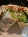Wrap salad tuna simple