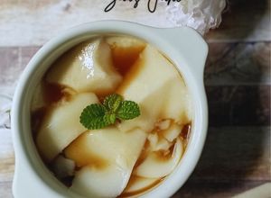 Foto resep Kembang Tahu Saus Jahe (Puding Susu Kedelai)