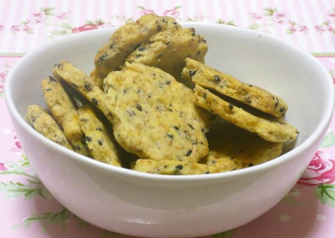 Crispy! Sweet Potato and Sesame Seed Cookies