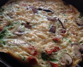 Without Fail Make Recipe Healthy Cast Iron Skillet Vegetable  Asiago Omelette Delicious Steady