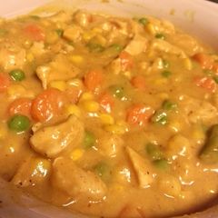 A picture of Kickin not so chicken pot pie.