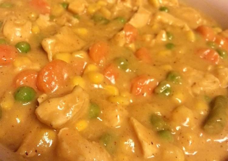 Recipe of Award-winning Kickin not so chicken pot pie