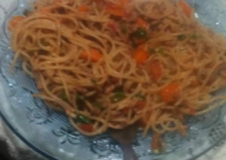 Step-by-Step Guide to Make Homemade Spaghetti n minced meat