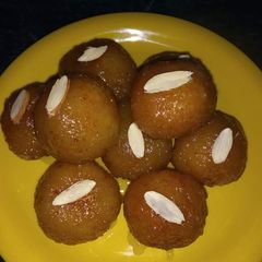 Leftover rice Gulab jamun A picture of Leftover rice Gulab jamun.