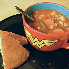 A picture of Aunt Mary's Vegetable Soup.