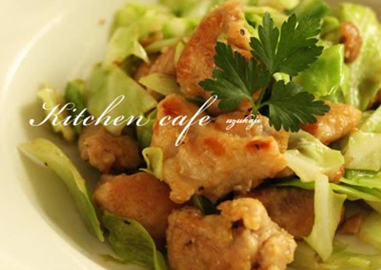 Steps to Prepare Speedy Cabbage and Chicken Asian Stir-fry