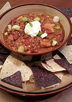 A picture of Get in my (Pork) Belly Chili.