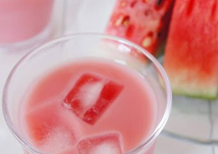 Simple Way to Prepare Any-night-of-the-week Watermelon Milk