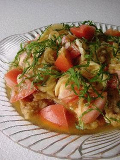 A picture of Chicken Nanban with Grated Daikon Radish.
