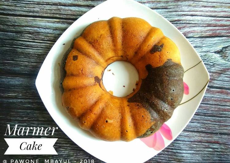 Cara Gampang Membuat Marble Cake Pak Sahak, Bisa Manjain Lidah