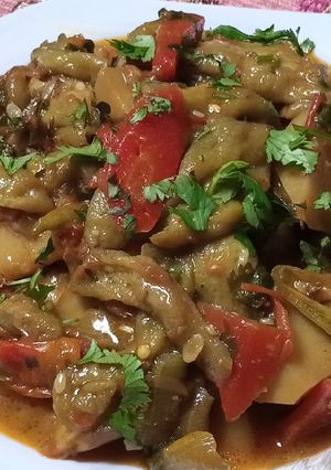 A picture of Turai ka Salan (Ridge gourd Curry).