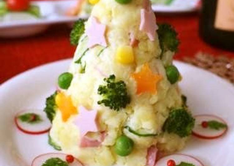 Recipe of Ultimate Potato Salad Christmas Tree