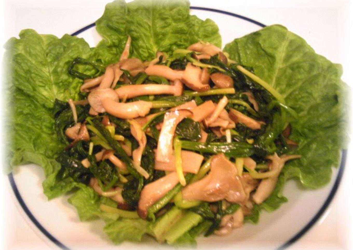Ramps and Mushrooms Butter Stir-fry