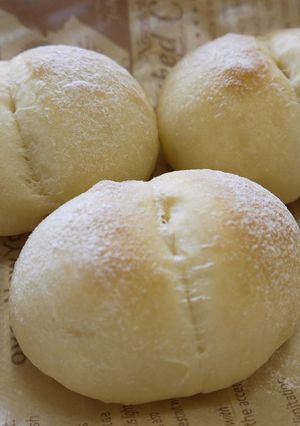 A picture of Baby Milk Rolls (with a bread maker).