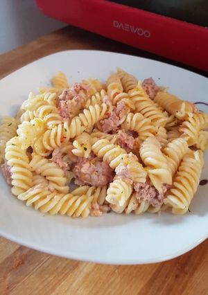 O poză a rețetei Fusilli cu ton.