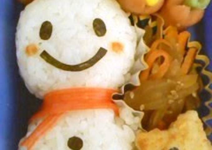 Recipe of Super Quick Homemade Mr. Snowman Bento