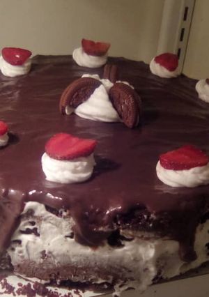 Una foto de Torta de Oreo y fresas