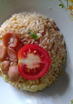 Foto resep Nasi goreng terasi + sosis