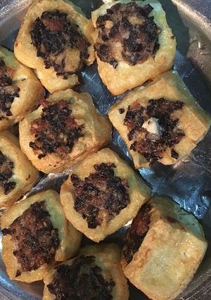 Hình của món Đậu nhồi thịt.