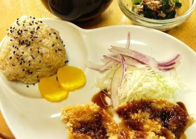 Recipe of Speedy Macrobiotic Fried Kurumabu (mock pork cutlet)