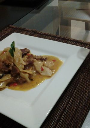 A picture of Winter Warmers (beef dumplings).