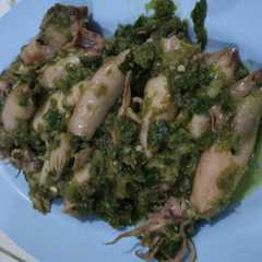 รูปของ Tumis cumi asin cabe ijo