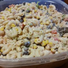 A picture of Taco macaroni salad.