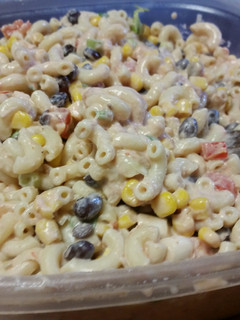 A picture of Taco macaroni salad.