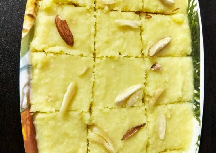 Easiest Way to Make Super Quick Homemade Khoya burfi