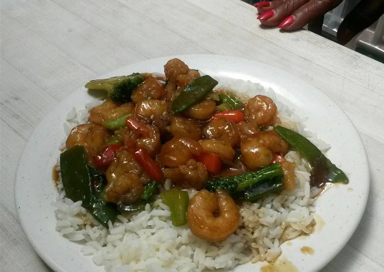 Teriyaki shrimp