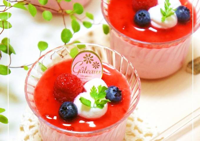 Step-by-Step Guide to Prepare Favorite No-Bake Strawberry Cheesecake Mousse with Strained Yogurt.