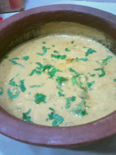 A picture of Mix vegetable and mushroom rich Indian style gravy.
