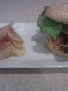 A picture of Bacon cheeseburger.
