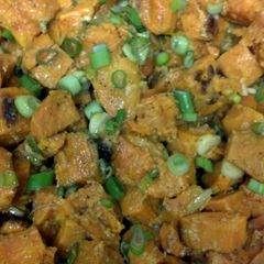 A picture of ginger sweet potato salad.