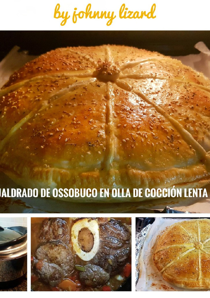 Una foto de Pastel hojaldrado de Ossobuco en olla de cocción lenta CrockPot